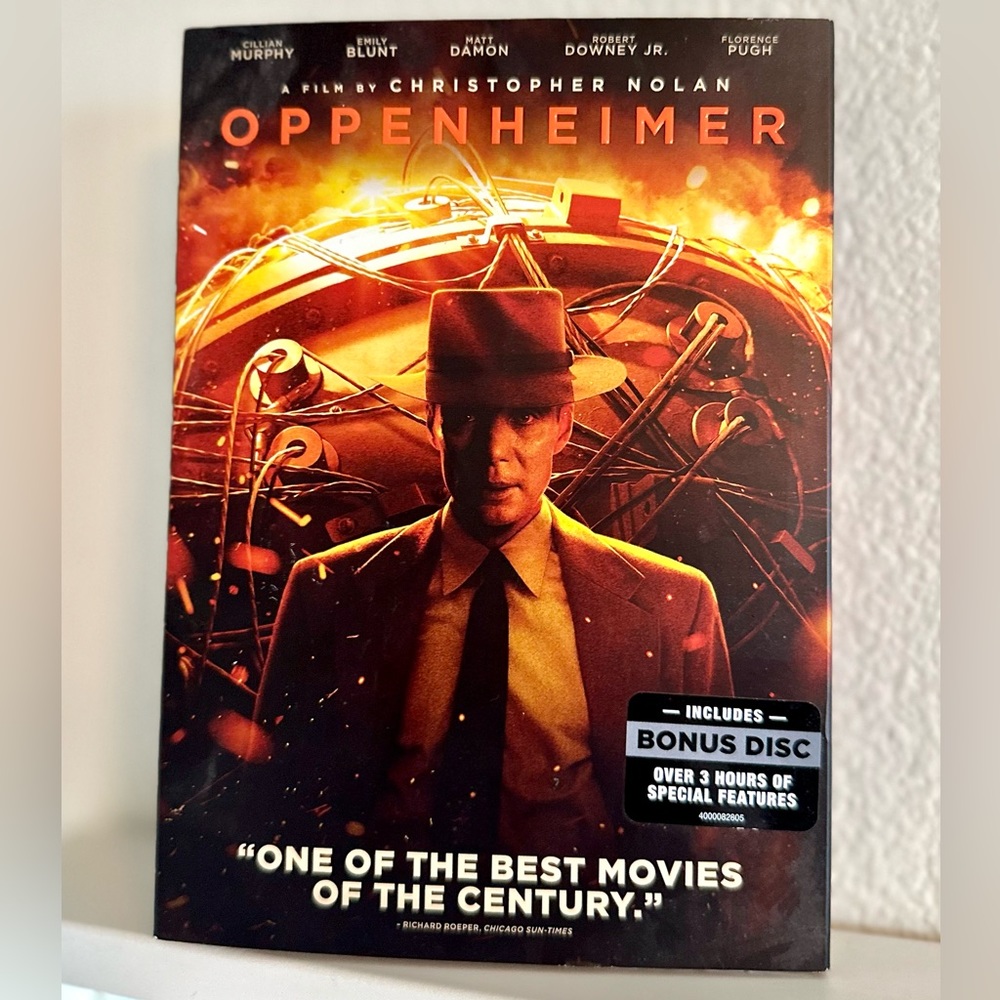 New OPPENHEIMER Movie includes 3 HR Special Feautures